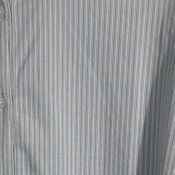 NEW Chef Works Contemporary Collection 3XL men's button front shirt, stripe - Picture 3 of 9